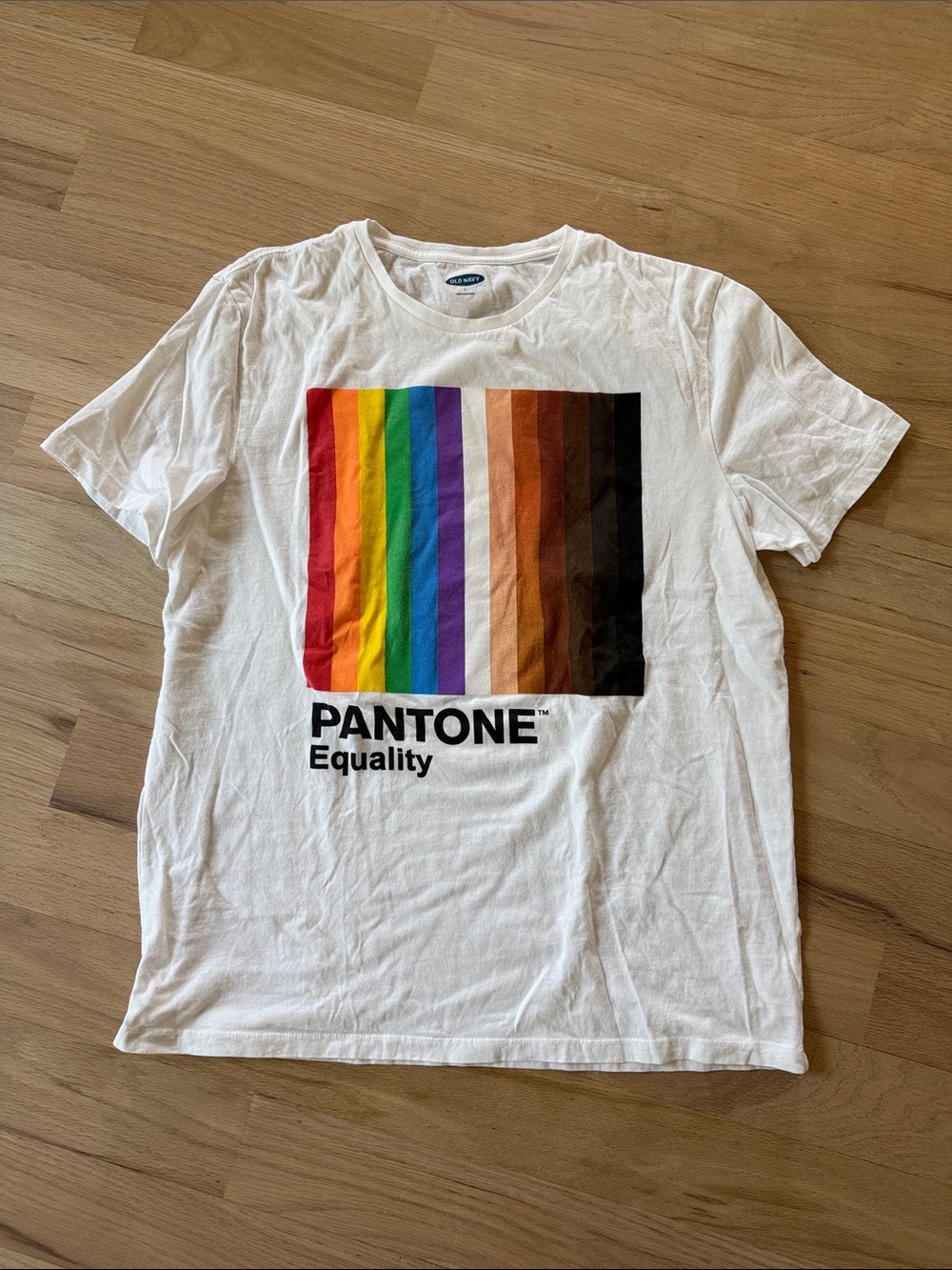 Old Navy White Pantone Equality Graphic Tee